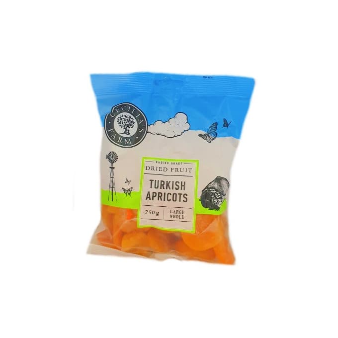 Cecilia's Dried Fruit Turkish Apricots Large Whole 250g