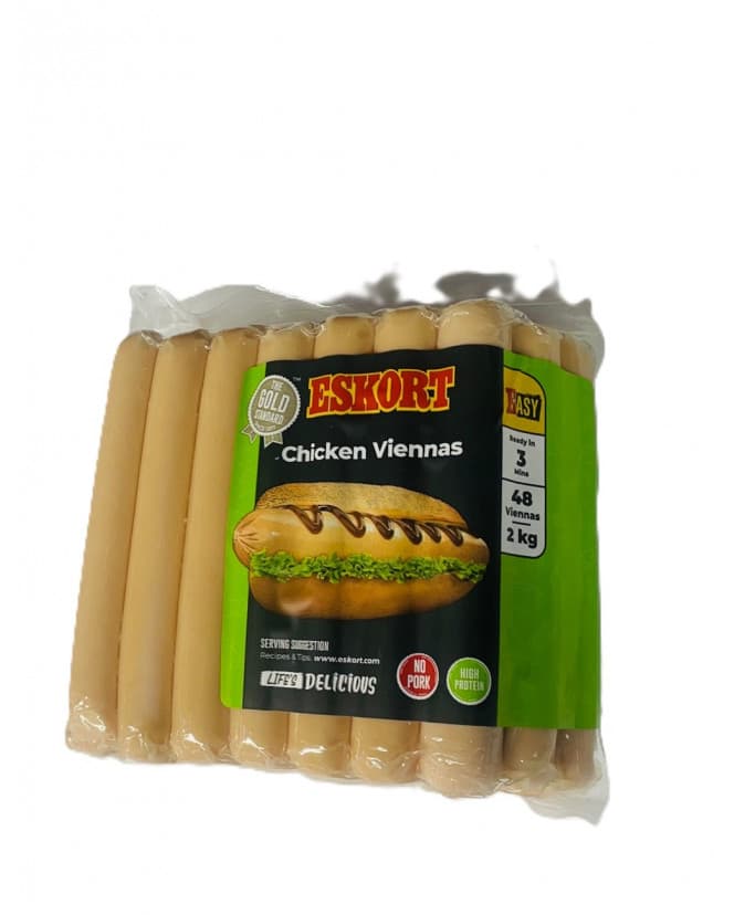 Eskort Chicken Viennas 2kg